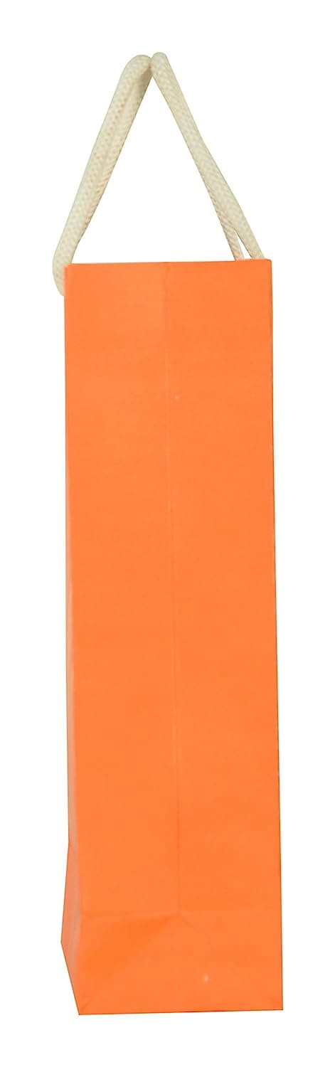 Orange Gift Bags For Gifting, Weddings, Birthday,Holiday Presents (28x20x7.5 Cm)