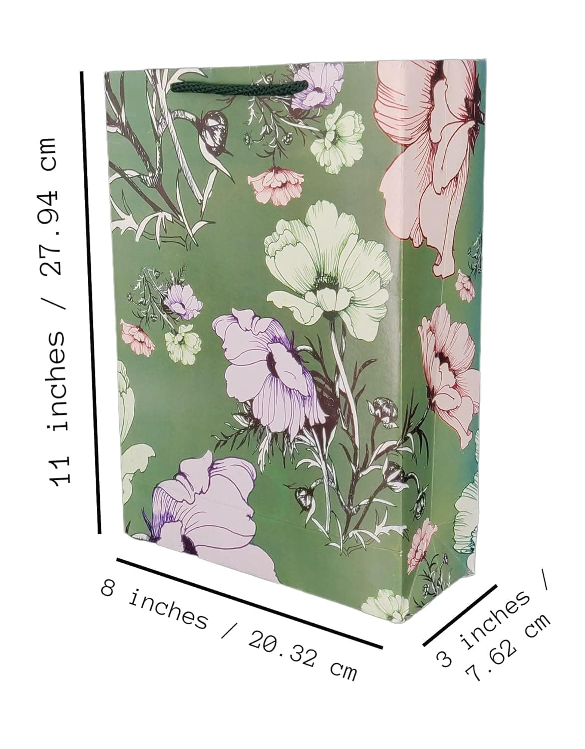 Multicolor Popudi Flower Bags, Weddings, Birthday, Holiday Present (28x20x7.5 Cm)
