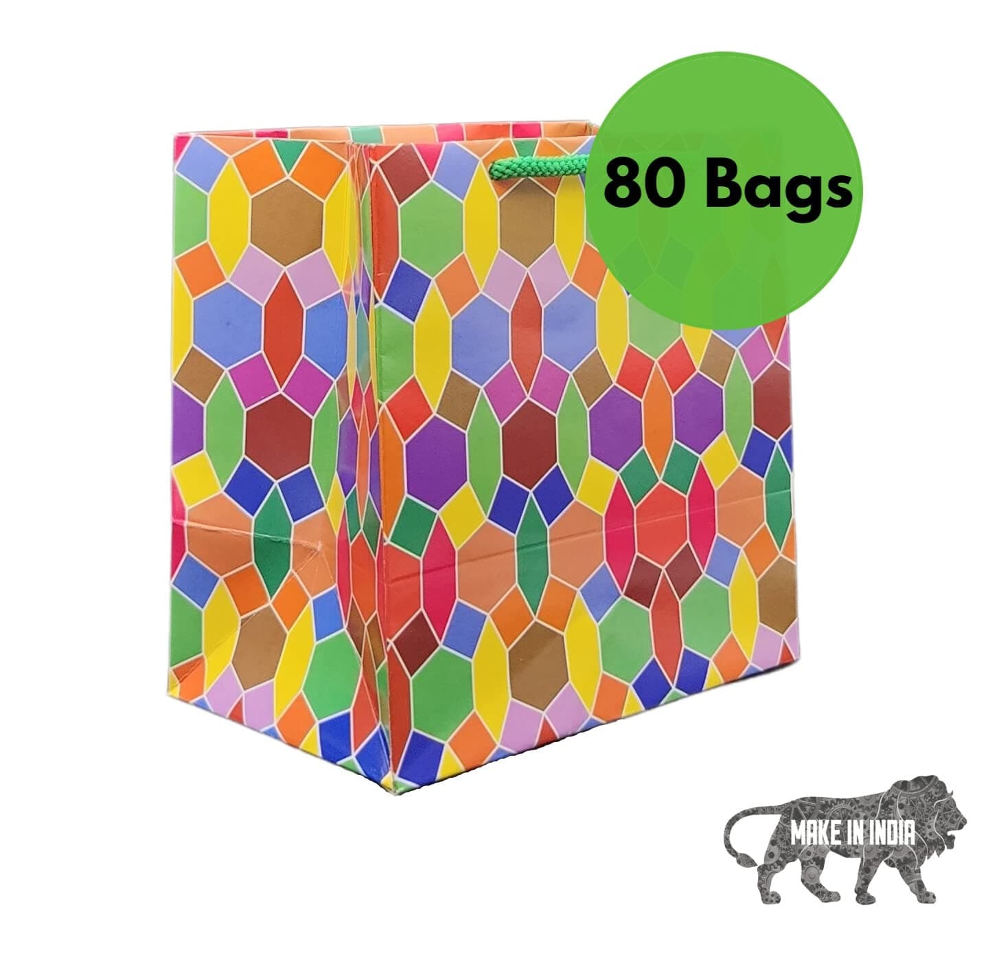 Multicolor Magic Kaleido Bag Gift Bags For Gifting | Weddings | Birthday | Holiday Presents (7x7x4.5 Inch)
