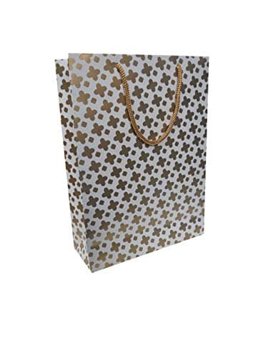 Multicolor Paper Bags For Gifting, Weddings, Birthday, Holiday Presents With Star Design (28 x20x7.6 Cm)