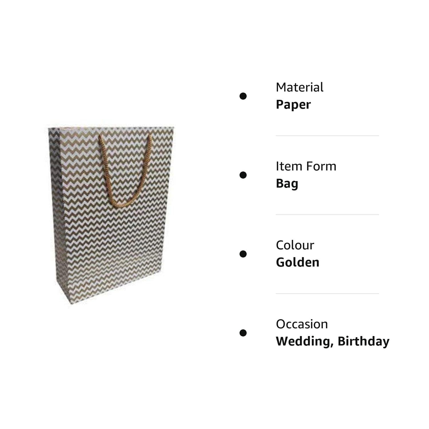 Multicolor Bags With Waves Design For Gifting (28 x20x7.6 Cm)