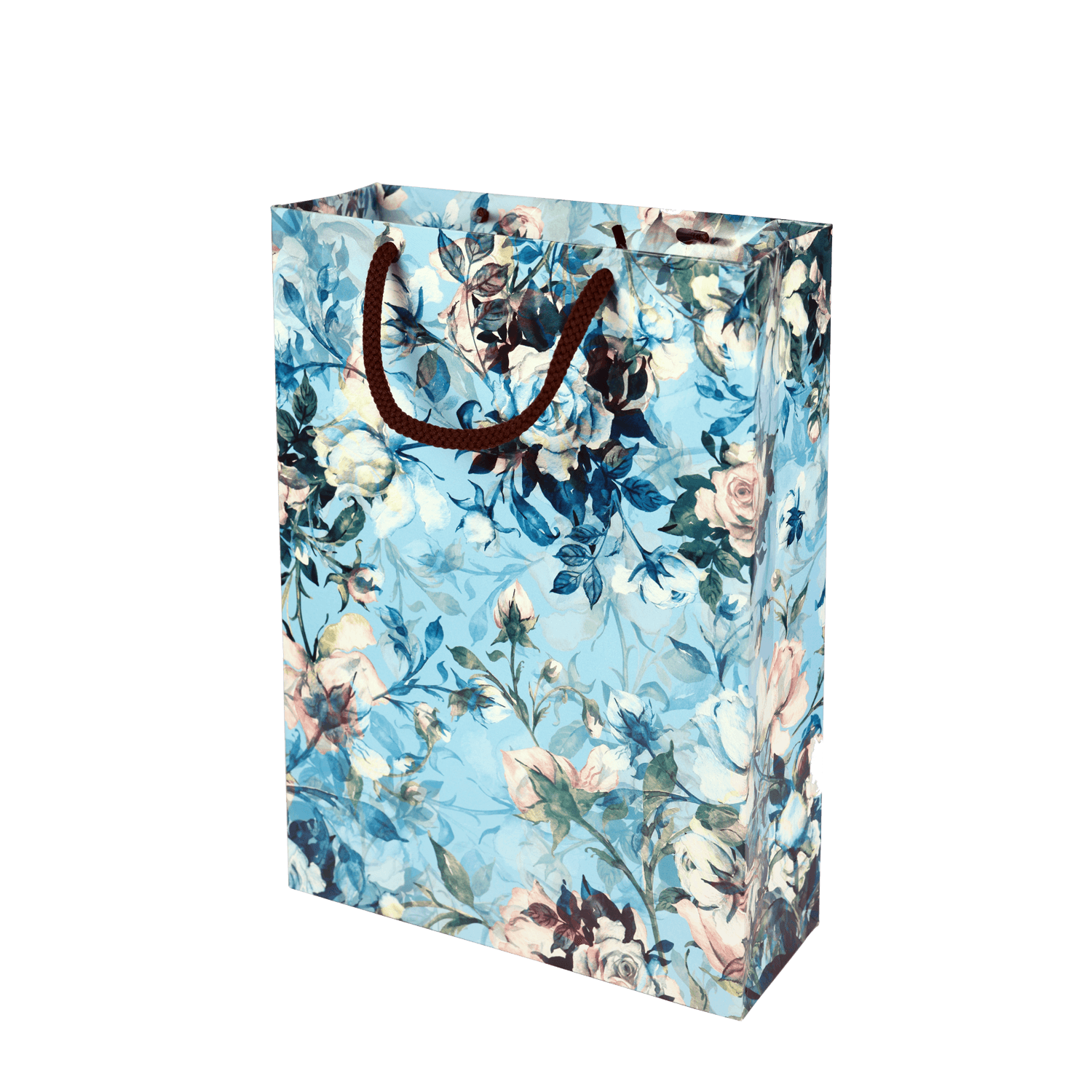 Multicolor Art Rose Flower Bags For Gifting, Weddings, Birthday, Holiday Presents (28x20x7.5 Cm)