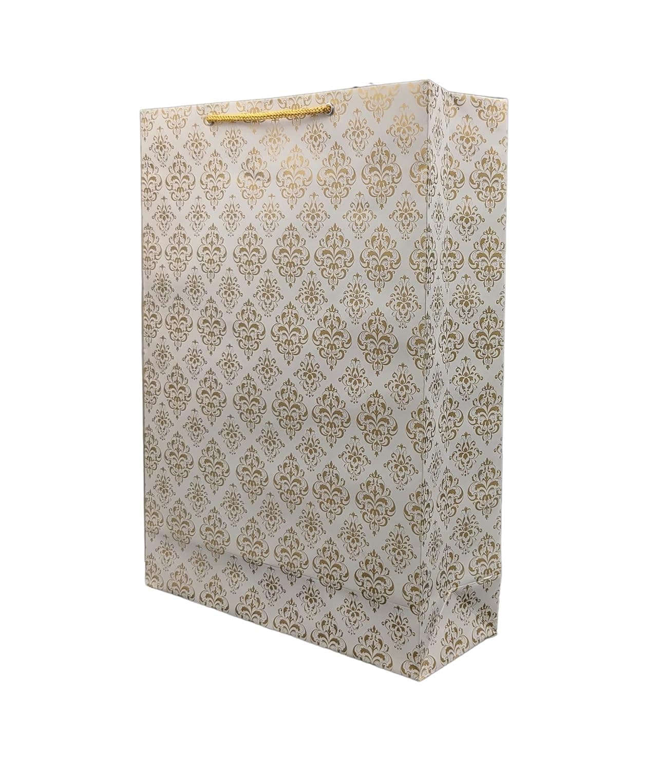 Multicolor Rustic Floral Design Gift Bags For Gifting | Weddings | Birthday | Holiday Presents (12x9.5x4 Inch)