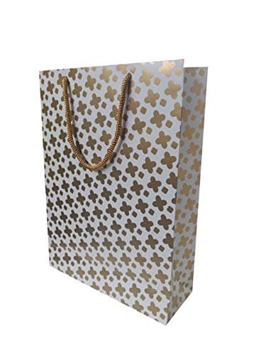 Multicolor Paper Bags For Gifting, Weddings, Birthday, Holiday Presents With Star Design (28 x20x7.6 Cm)