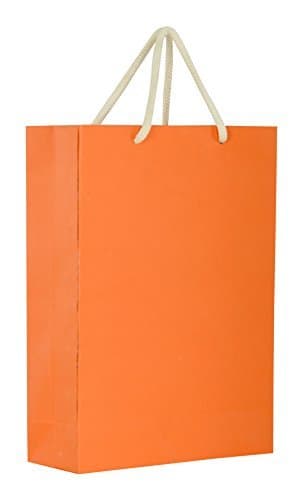 Orange Gift Bags For Gifting, Weddings, Birthday,Holiday Presents (28x20x7.5 Cm)