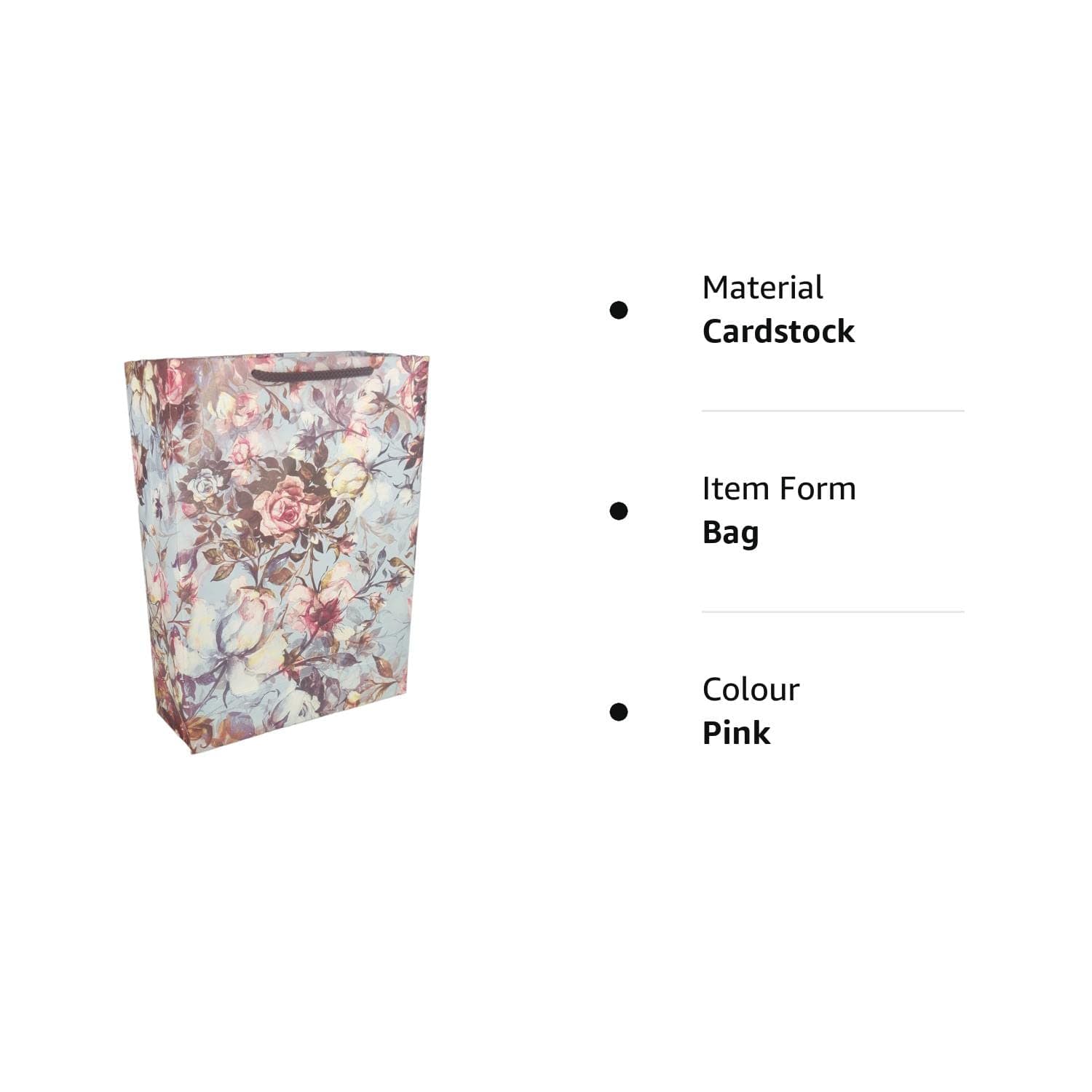 Multicolor Art Rose Flower Bags For Gifting, Weddings, Birthday, Holiday Presents (28x20x7.5 Cm)