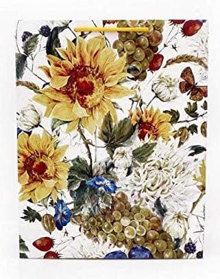 Yellow Sunflower Carry Bags For Gifting (30.48x24.13x10.16 Cm)