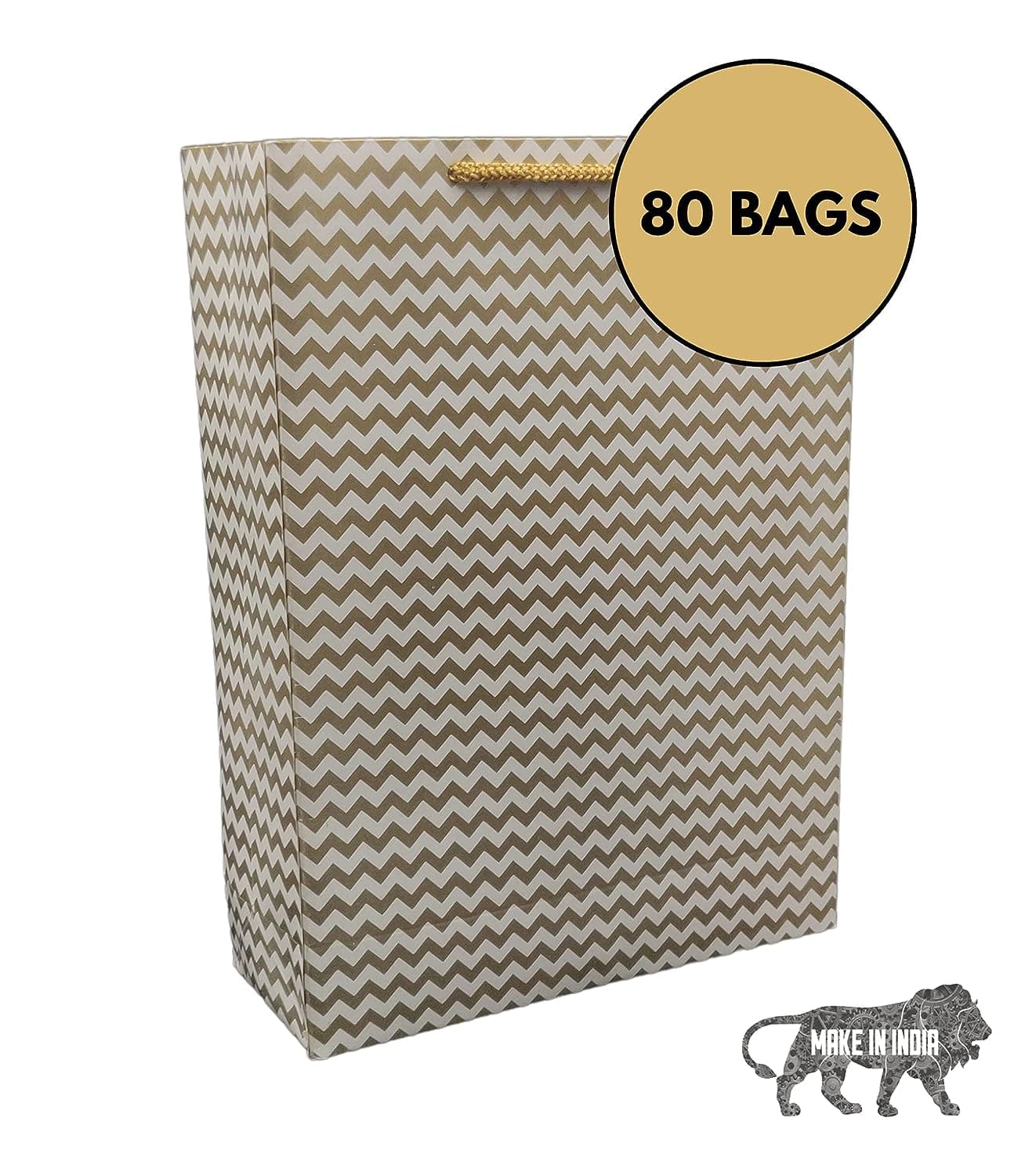 Multicolor Bags With Waves Design For Gifting (28 x20x7.6 Cm)