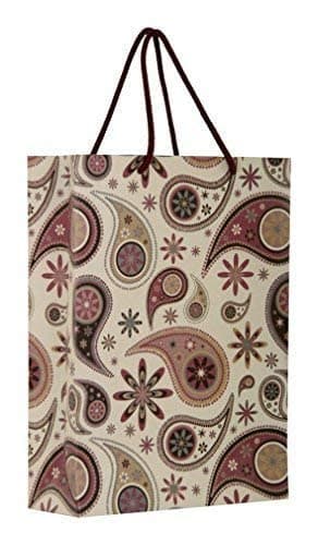 Multicolor Mehndi Design Gift Bags For Gifting, Weddings, Birthday,Holiday Presents(28x20x7.5 Cm)