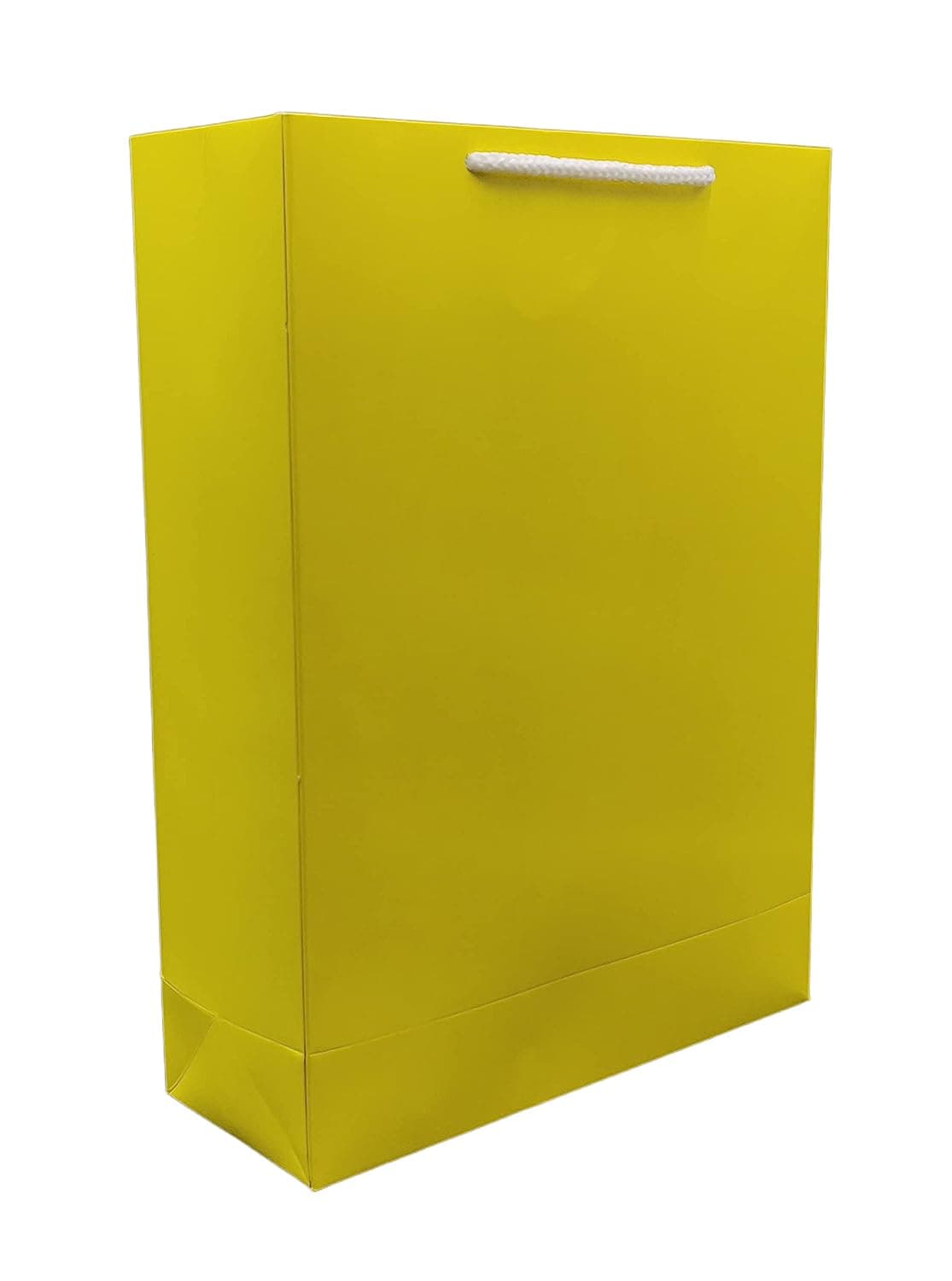 Yellow Gift Bags For Gifting, Weddings, Birthday,Holiday Presents (28x20x 7.5 Cm)