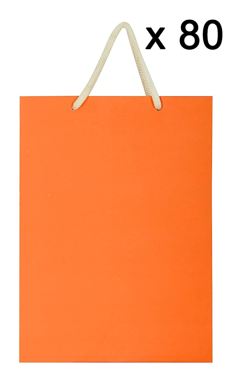 Orange Gift Bags For Gifting, Weddings, Birthday,Holiday Presents (28x20x7.5 Cm)