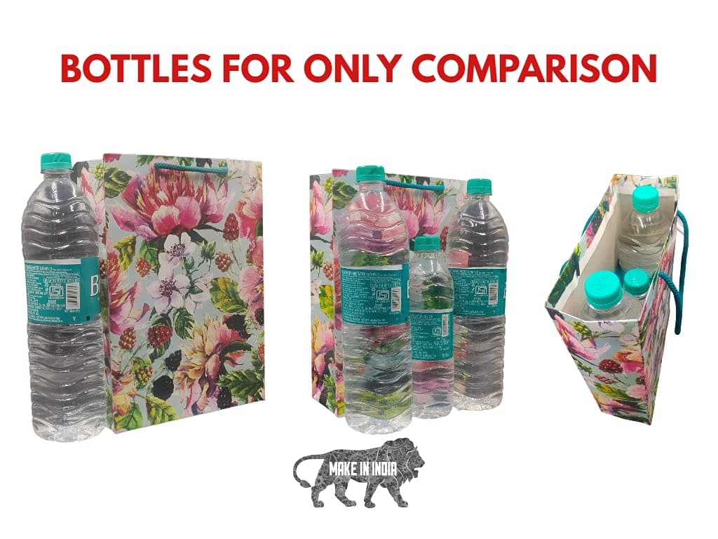 Multicolor Cherry Flower Bags For Gifting, Weddings, Birthday, Holiday Presents (28x20x7.5 Cm)
