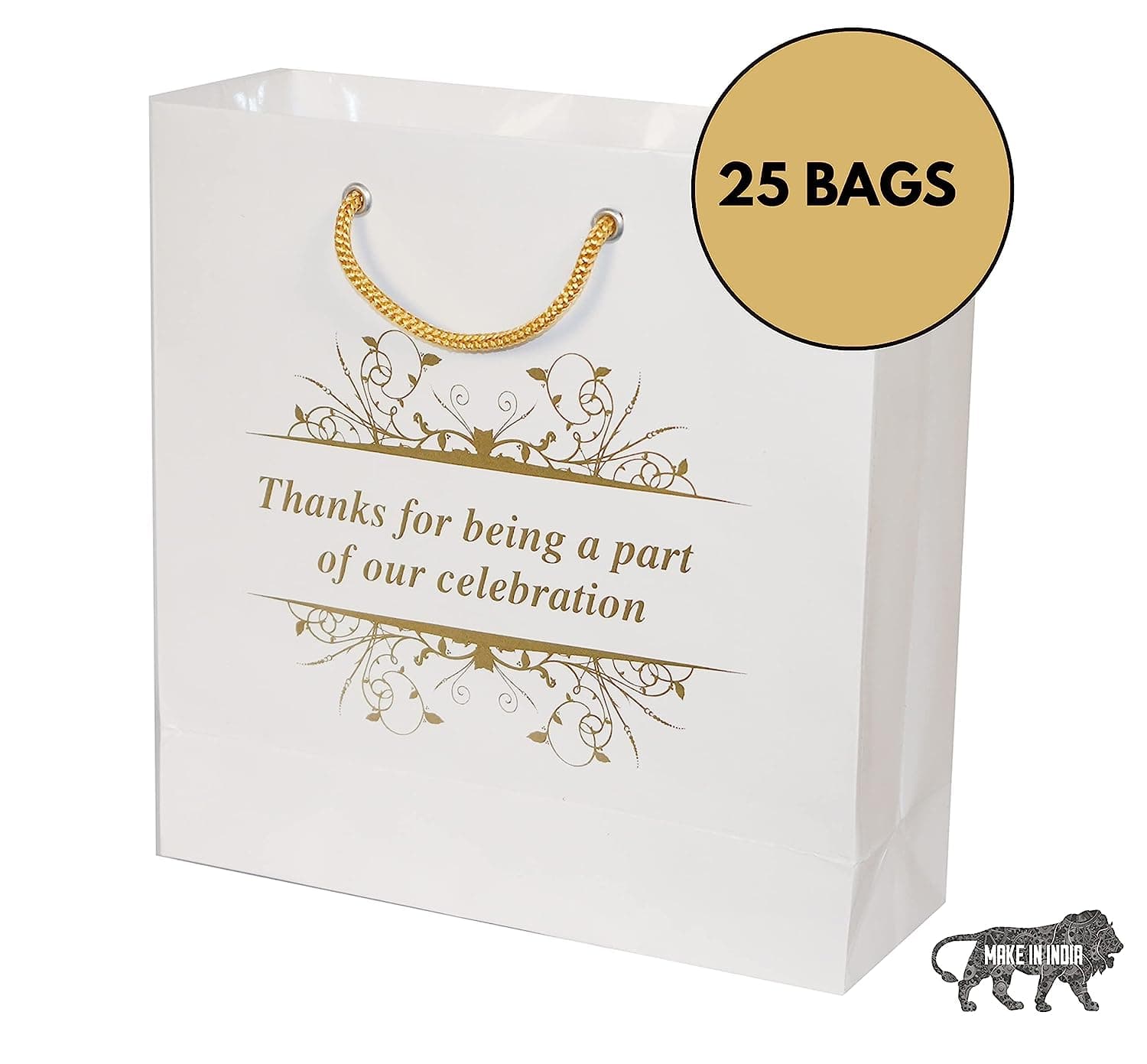 Multicolor Gifting Paper Bag (7.5x23x22 Cm)