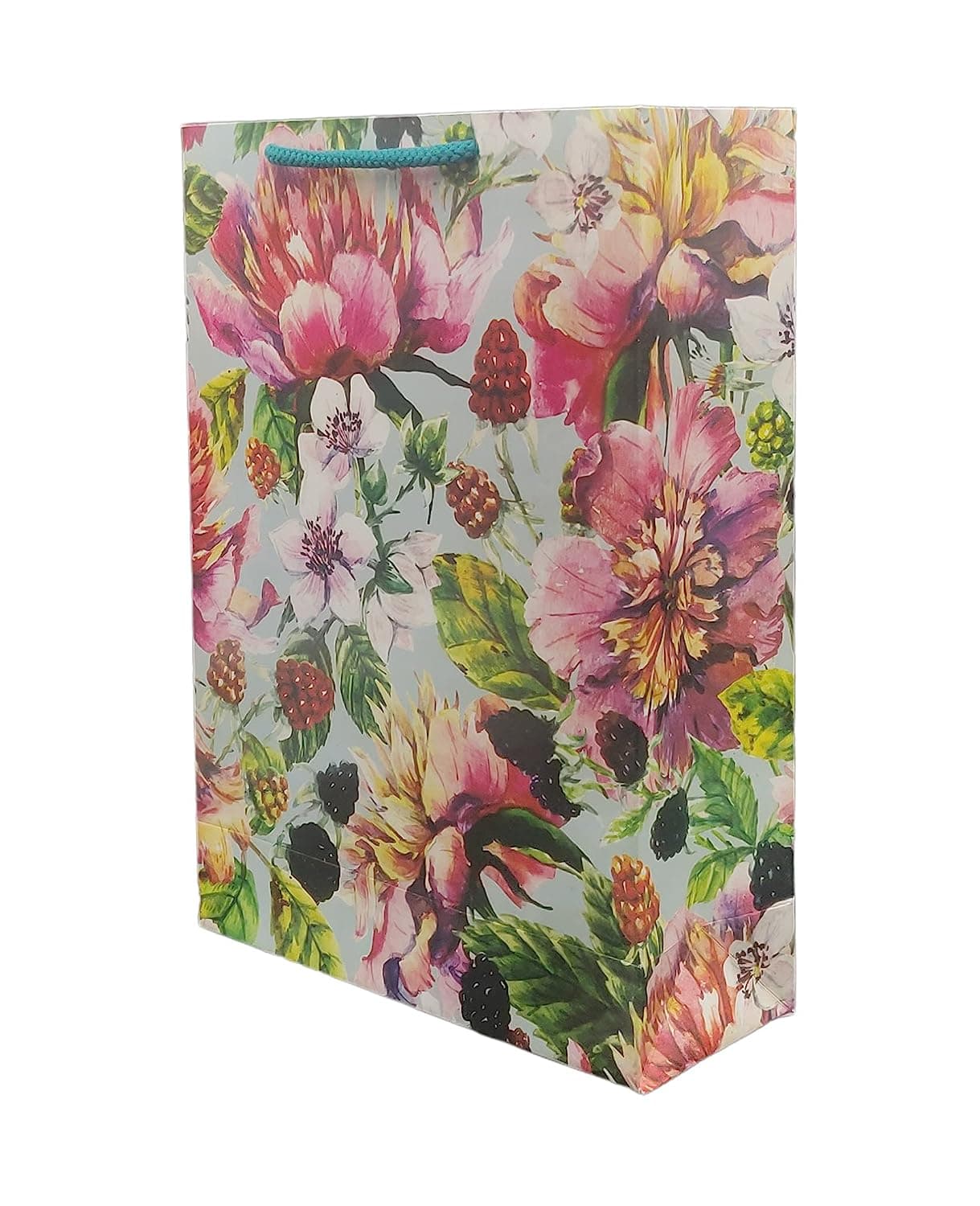 Multicolor Cherry Flower Bags For Gifting, Weddings, Birthday, Holiday Presents (28x20x7.5 Cm)