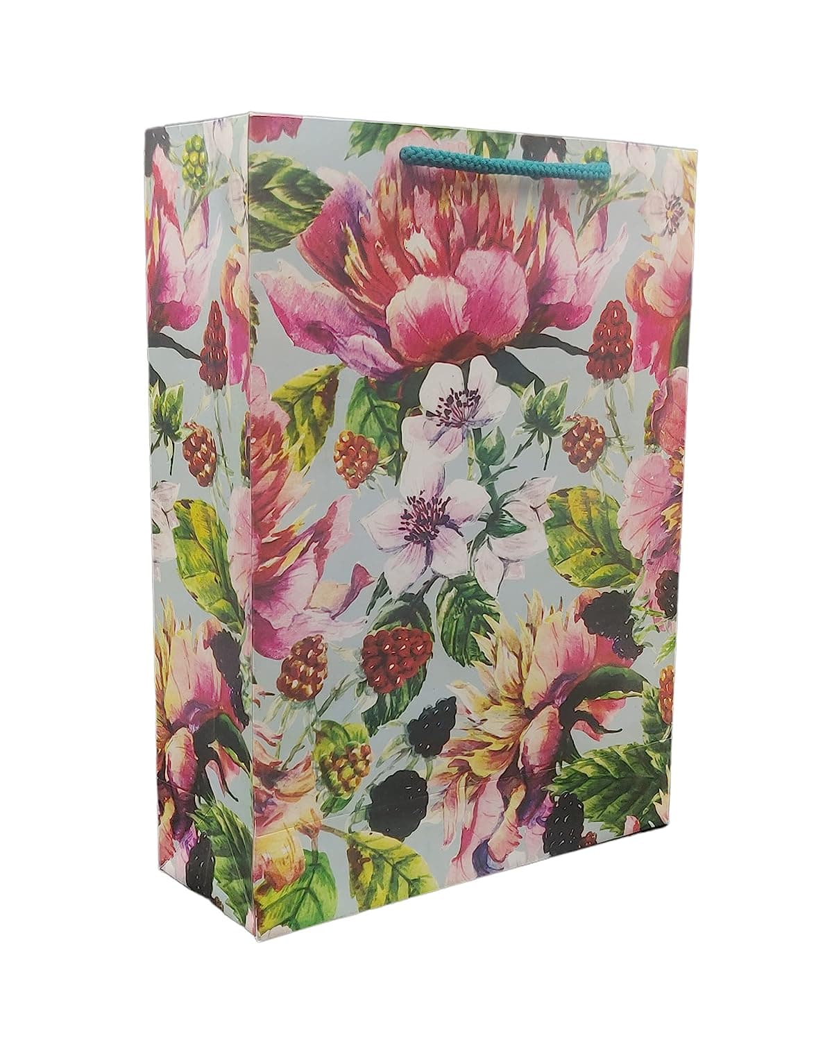 Multicolor Cherry Flower Bags For Gifting, Weddings, Birthday, Holiday Presents (28x20x7.5 Cm)