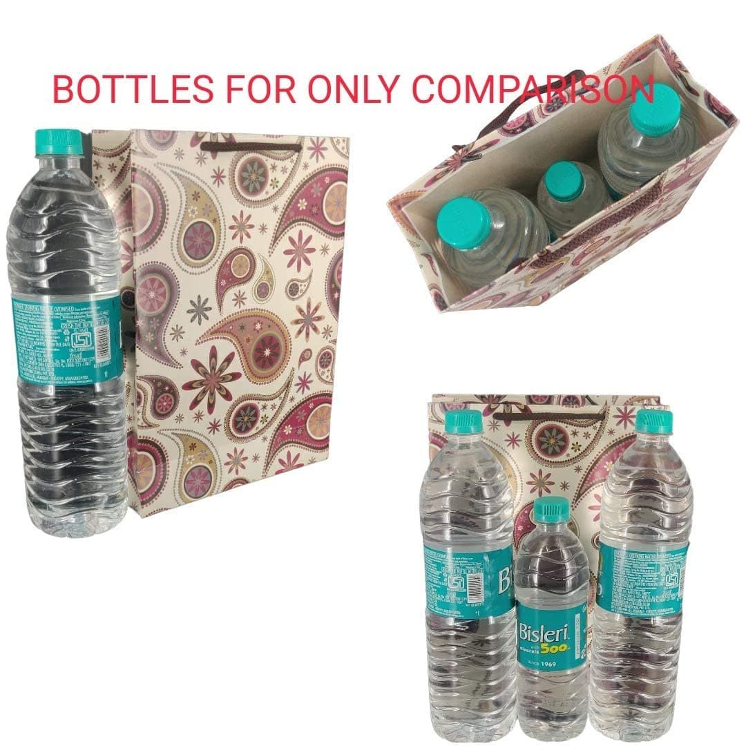 Multicolor Mehndi Design Gift Bags For Gifting, Weddings, Birthday,Holiday Presents(28x20x7.5 Cm)