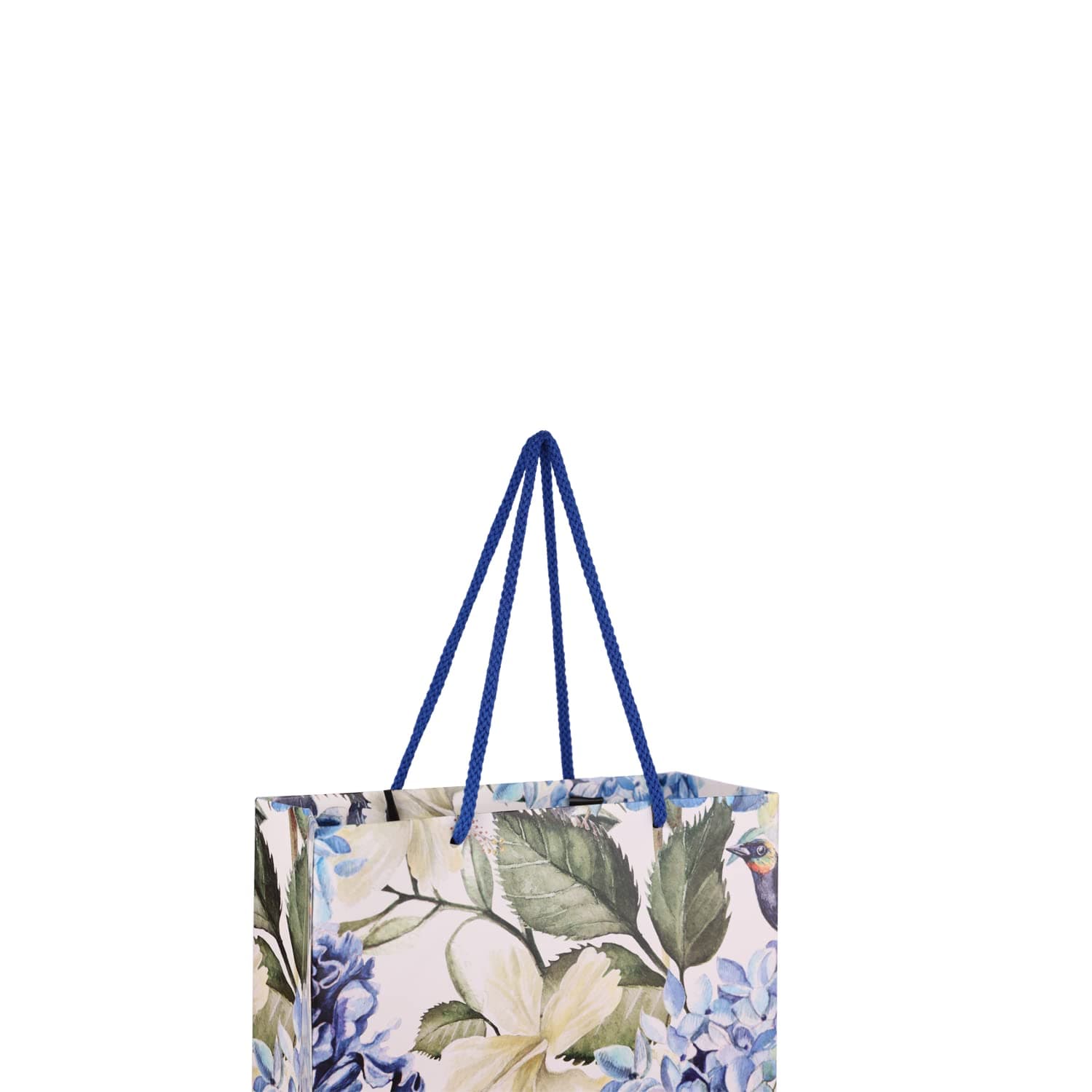 White Hibiscus Gift Bags For Gifting, Weddings, Birthday, Holiday Presents (28x20x7.5 Cm)