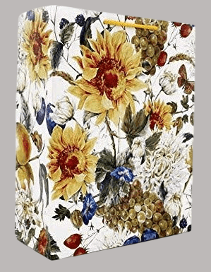 Yellow Sunflower Carry Bags For Gifting (30.48x24.13x10.16 Cm)