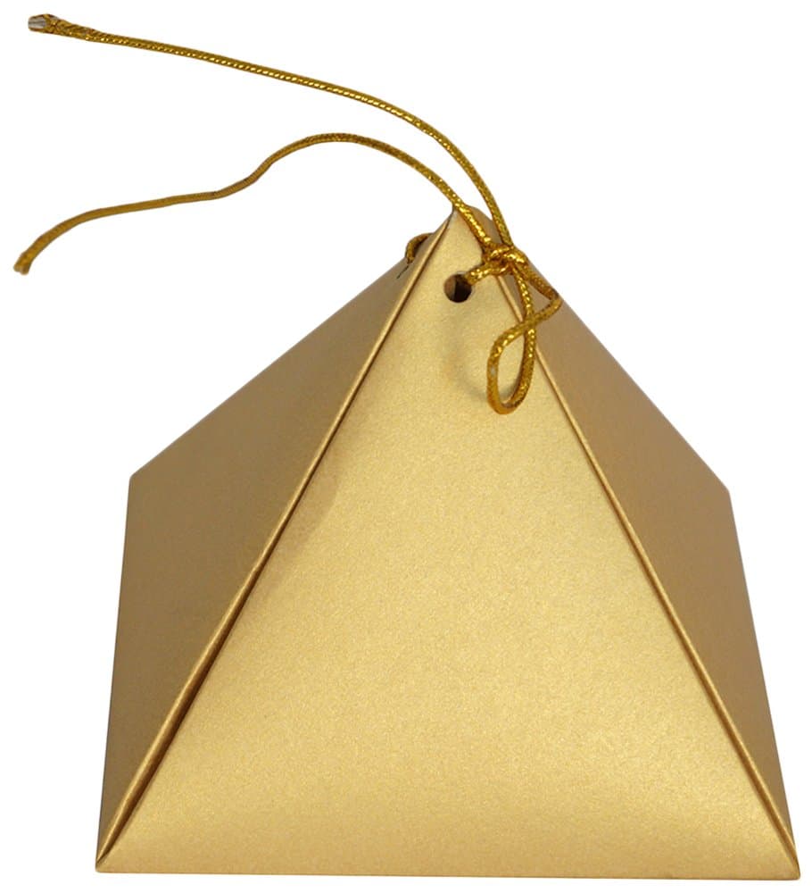 Multicolor Pyramid Chocolate Paper Bags (11.9x 11.9x 13.9 Cm) (Pack Of 10)
