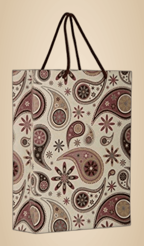 Multicolor Mehndi Design Gift Bags For Gifting, Weddings, Birthday,Holiday Presents(28x20x7.5 Cm)
