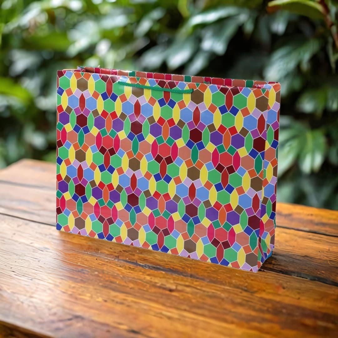 Multicolor Kalideo Big Bag Gift Bags For Gifting | Weddings | Birthday | Holiday Presents (12x15.5x4 Inch)