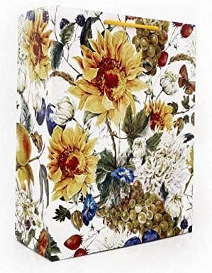 Yellow Sunflower Carry Bags For Gifting (30.48x24.13x10.16 Cm)